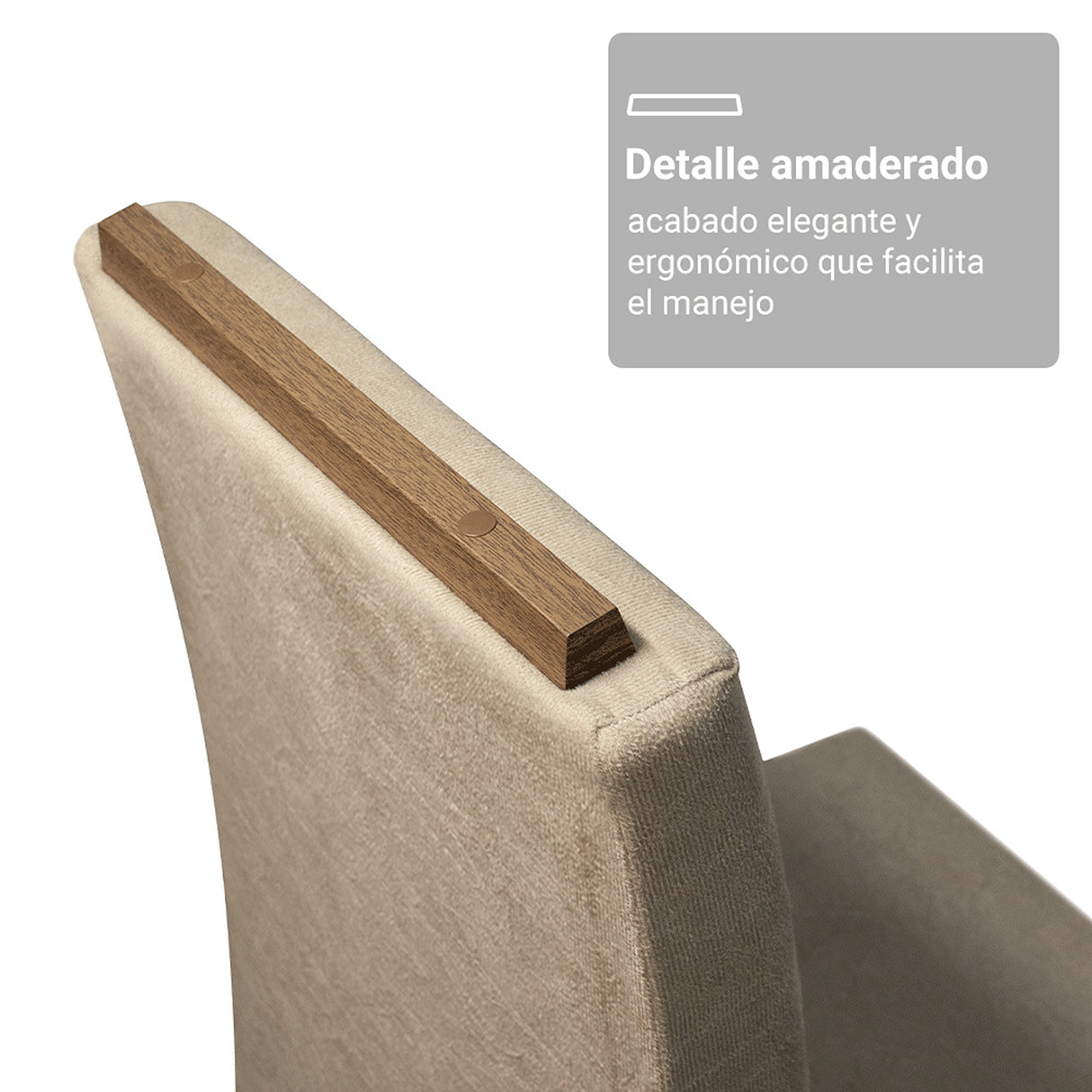 Juego de comedor Madrid Marrón y Beige 160x78cm Rectangular de Seis Puestos con Seis Sillas - COMEDORES | Bylmo