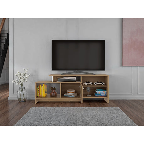 Mesa para TV Bengala Fresno 56x143cm Para TV Hasta 50 Pulgadas con Un Cajón - MUEBLES DE TV | Bylmo