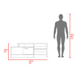 Mesa para TV Bengala Fresno 56x143cm Para TV Hasta 50 Pulgadas con Un Cajón - MUEBLES DE TV | Bylmo