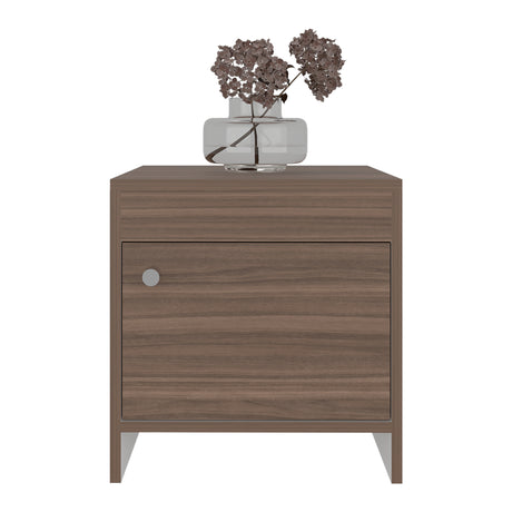 Mesa de Noche Colore Avellana 40x41.6cm con Una Puerta - MESAS DE NOCHE | Bylmo