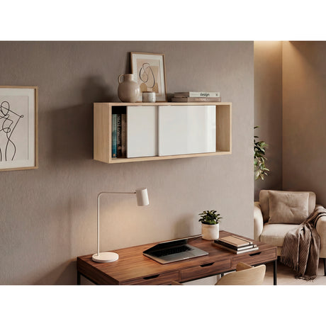 Gabinete de Baño Note Fresno 81x33cm Rectangular sin Entrepaños - GABINETES DE BANHO | Bylmo