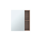 Gabinete de Baño Labelle Avellana 45x49.7cm Cuadrado con Espejo y con Tres Entrepaños - GABINETES DE BANHO | Bylmo