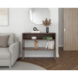 Arrimo Beijing Avellana 100x80cm con Dos Compartimientos y con Patas - BIFES Y ARRIMOS | Bylmo