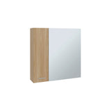 Gabinete de Baño Barcelona Fresno 60x60cm Cuadrado con Espejo y con Dos Entrepaños - GABINETES DE BANHO | Bylmo