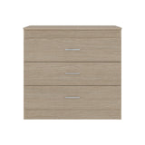 Cómoda Melia Cartagena y Blanco 80x75cm De Tres Hileras con Tres Cajones y con Espacio para TV - CAJONERAS Y COMODAS | Bylmo
