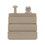 Cómoda Melia Cartagena y Blanco 80x75cm De Tres Hileras con Tres Cajones y con Espacio para TV - CAJONERAS Y COMODAS | Bylmo