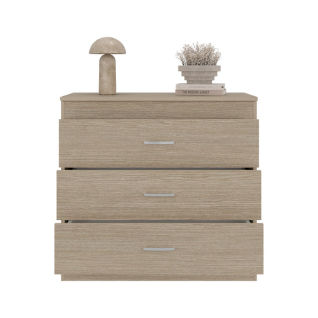 Cómoda Melia Cartagena y Blanco 80x75cm De Tres Hileras con Tres Cajones y con Espacio para TV - CAJONERAS Y COMODAS | Bylmo