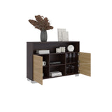 Arrimo Fraktal Fresno 120.3x82cm sin Cajones y con Siete Compartimientos - BIFES Y ARRIMOS | Bylmo