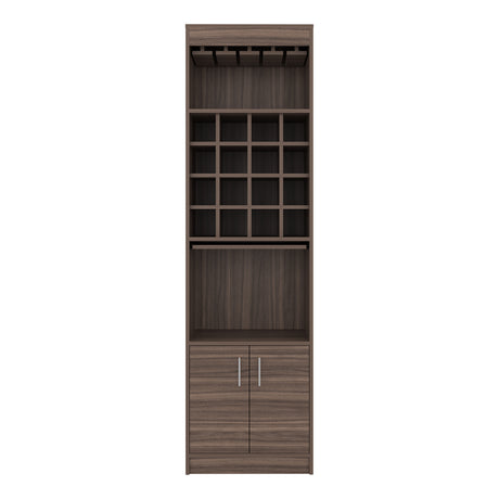 Bar Kava Avellana 51x180cm con Un Cajón y con Dieciséis Portabotellas - BARES | Bylmo