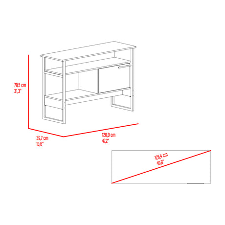 Arrimo Magnum Fresno 120x80cm con Tres Compartimientos y con Patas - BIFES Y ARRIMOS | Bylmo