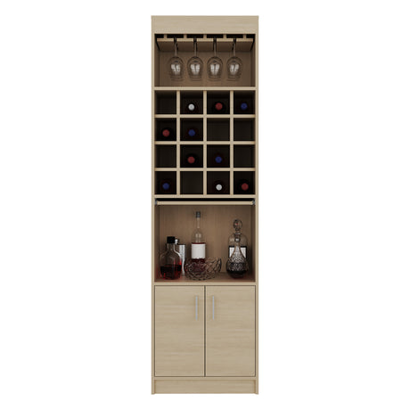 Bar Kava Cartagena 51x180cm con Un Cajón y con Dieciséis Portabotellas - BARES | Bylmo