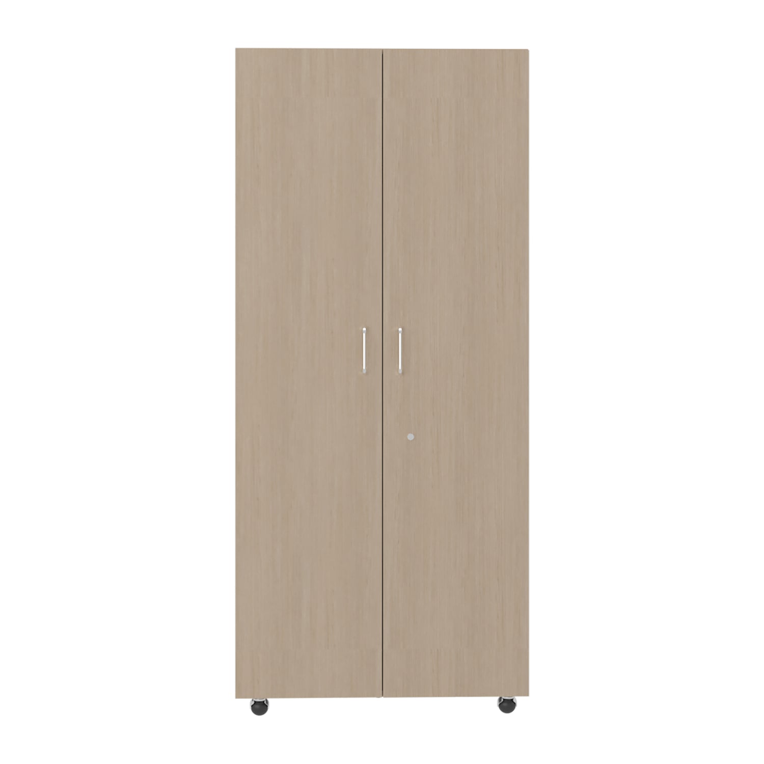 Closet Iko Cartagena y Blanco 80x182.5cm sin Cajones con 2 Entrepaños - CLOSETS | Bylmo