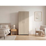 Closet Iko Cartagena y Blanco 80x182.5cm sin Cajones con 2 Entrepaños - CLOSETS | Bylmo