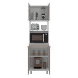 Mueble Microondas Fendi Positano 60x205cm sin Cajones y con Cuatro Puertas - ALACENAS Y MUEBLES MICROONDAS | Bylmo