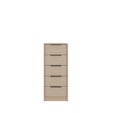 Cómoda Kaia Cartagena y Blanco 45x107.8cm De Cinco Hileras con Cinco Cajones - CAJONERAS Y COMODAS | Bylmo