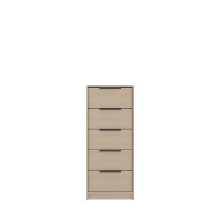 Cómoda Kaia Cartagena y Blanco 45x107.8cm De Cinco Hileras con Cinco Cajones - CAJONERAS Y COMODAS | Bylmo