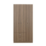 Combo Closet Austral Avellana y Mesa Noche Didi Blanco USB - Bylmo