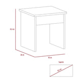 Tocador Kaia Wengue y Fresno 100x126.7cm con Cuatro Cajones y con Espejo - TOCADORES | Bylmo