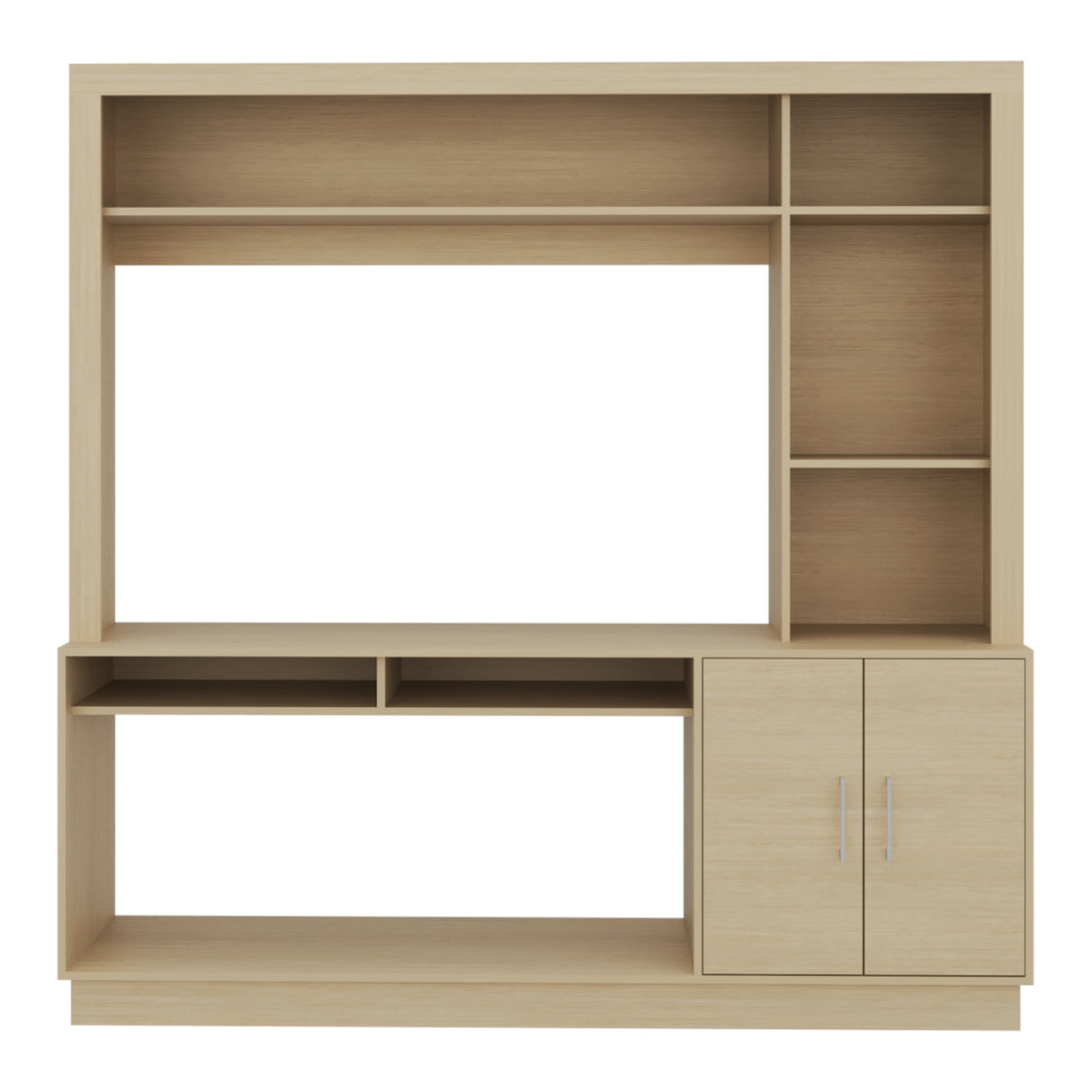 Centro de Entretenimiento Cantabria Cartagena 180x180cm Para TV Hasta 55 Pulgadas con Un Cajón - MUEBLES DE TV | Bylmo