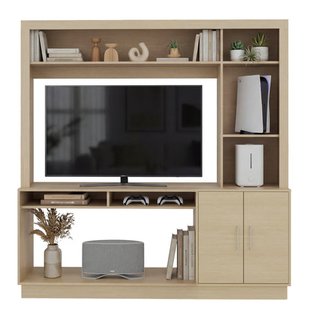 Centro de Entretenimiento Cantabria Cartagena 180x180cm Para TV Hasta 55 Pulgadas con Un Cajón - MUEBLES DE TV | Bylmo