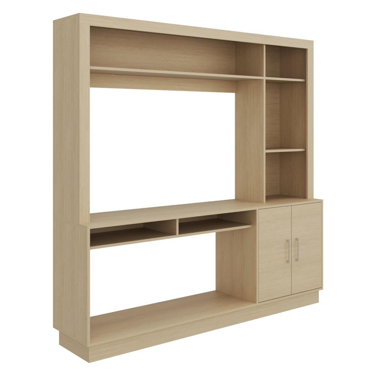 Centro de Entretenimiento Cantabria Cartagena 180x180cm Para TV Hasta 55 Pulgadas con Un Cajón - MUEBLES DE TV | Bylmo