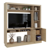 Centro de Entretenimiento Cantabria Cartagena 180x180cm Para TV Hasta 55 Pulgadas con Un Cajón - MUEBLES DE TV | Bylmo