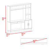 Centro de Entretenimiento Cantabria Cartagena 180x180cm Para TV Hasta 55 Pulgadas con Un Cajón - MUEBLES DE TV | Bylmo