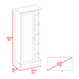 Closet Woman Fresno 70x180.7cm sin Cajones con 9 Entrepaños con Espejo - CLOSETS | Bylmo