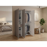 Closet Roko Avellana y Blanco 120x181.9cm con 1 Cajones con 4 Entrepaños - CLOSETS | Bylmo