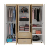 Closet Bariloche Cartagena 170x180cm con 2 Cajones con 4 Entrepaños - CLOSETS | Bylmo