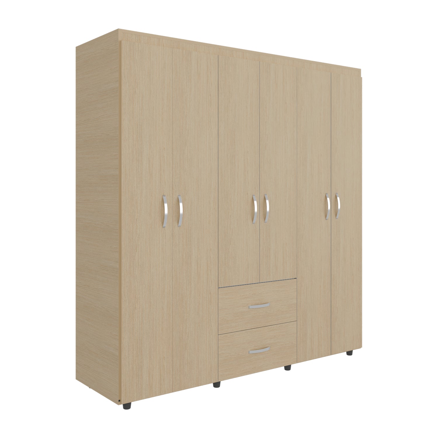Closet Bariloche Cartagena 170x180cm con 2 Cajones con 4 Entrepaños - CLOSETS | Bylmo