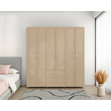 Closet Bariloche Cartagena 170x180cm con 2 Cajones con 4 Entrepaños - CLOSETS | Bylmo