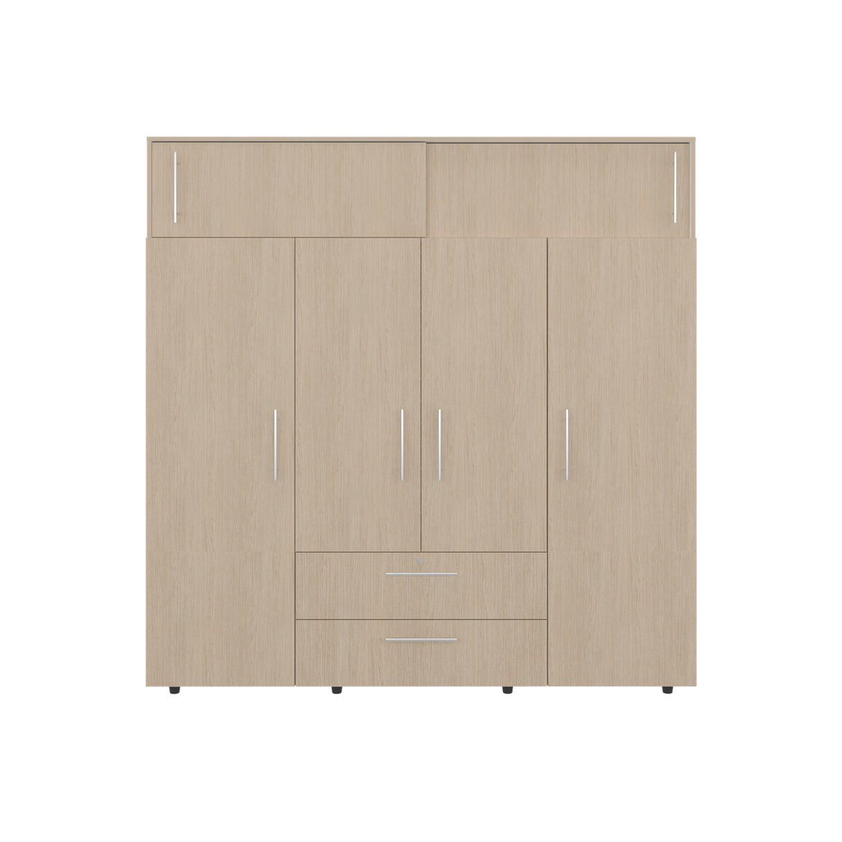 Closet Luque Cartagena y Blanco 200x204cm con 3 Cajones con 3 Entrepaños - CLOSETS | Bylmo