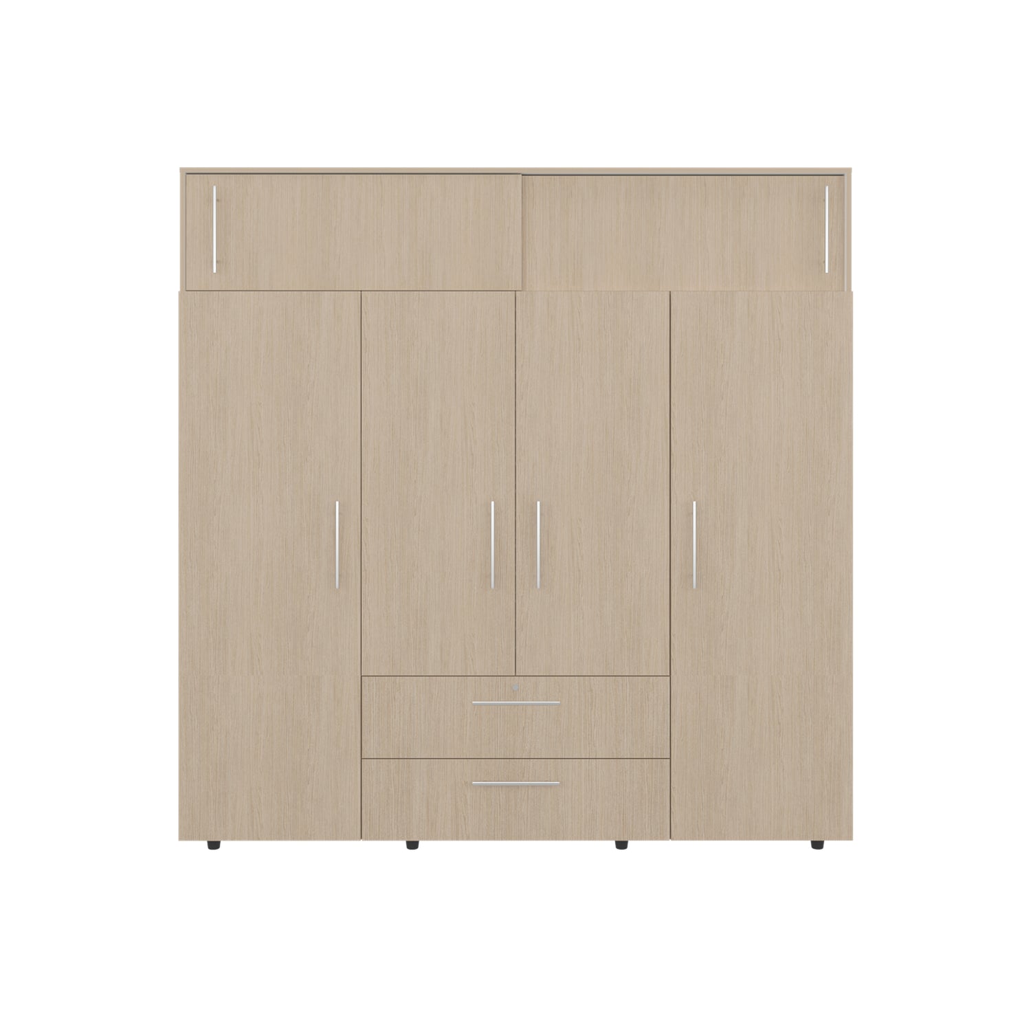 Closet Luque Cartagena y Blanco 200x204cm con 3 Cajones con 3 Entrepaños - CLOSETS | Bylmo