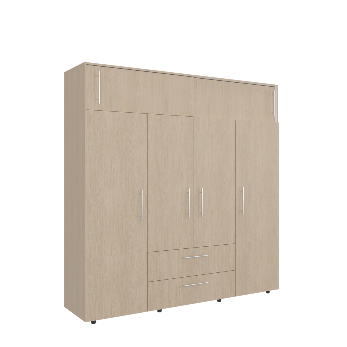 Closet Luque Cartagena y Blanco 200x204cm con 3 Cajones con 3 Entrepaños - CLOSETS | Bylmo
