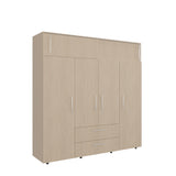 Closet Luque Cartagena y Blanco 200x204cm con 3 Cajones con 3 Entrepaños - CLOSETS | Bylmo