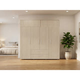 Closet Luque Cartagena y Blanco 200x204cm con 3 Cajones con 3 Entrepaños - CLOSETS | Bylmo