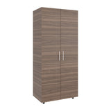 Closet Hogar Avellana y Blanco 80x180.5cm con Dos Puertas - CLOSETS | Bylmo