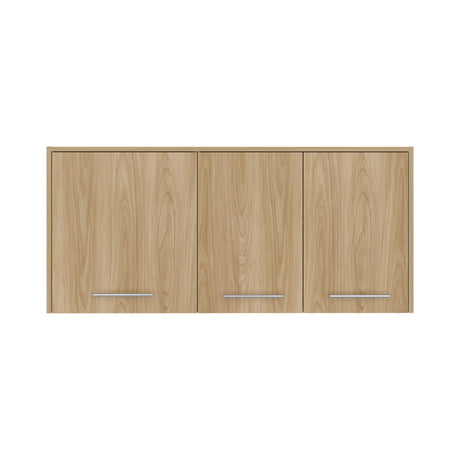 Mueble Superior de Cocina Orion Fresno 120x54.5cm con Tres Puertas y con Locero - MUEBLES SUPERIORES DE COCINA | Bylmo