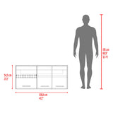 Mueble Superior de Cocina Orion Fresno 120x54.5cm con Tres Puertas y con Locero - MUEBLES SUPERIORES DE COCINA | Bylmo