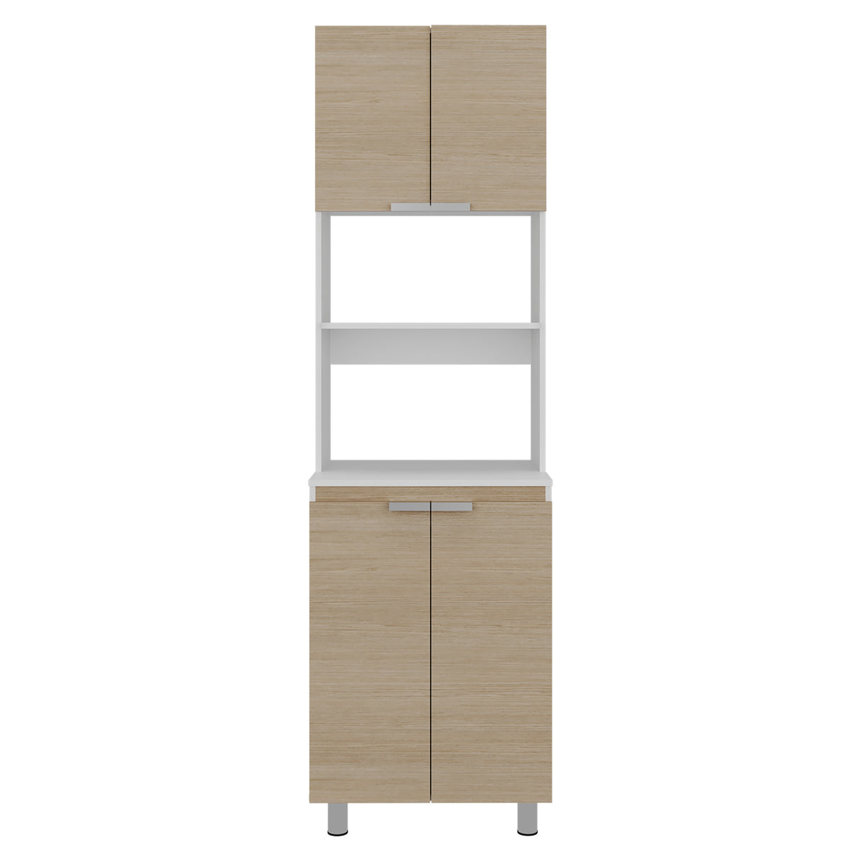 Módulo Microondas Fendi Cartagena 60x205cm sin Cajones y con Cuatro Puertas - ALACENAS Y MUEBLES MICROONDAS | Bylmo