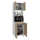 Módulo Microondas Fendi Cartagena 60x205cm sin Cajones y con Cuatro Puertas - ALACENAS Y MUEBLES MICROONDAS | Bylmo
