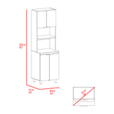 Módulo Microondas Fendi Cartagena 60x205cm sin Cajones y con Cuatro Puertas - ALACENAS Y MUEBLES MICROONDAS | Bylmo