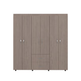 Closet Bariloche Blanco Positano 170.3x180cm con Seis Puertas y con Dos Cajones - CLOSETS | Bylmo