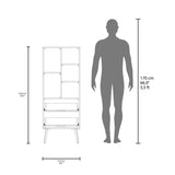 Cómoda Huna Fresno y Blanco 51x142cm con 3 Cajones Moderno - CAJONERAS Y COMODAS | Bylmo