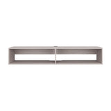 Rack de TV Flotante Gris Positano 150x26.5cm Para TV Hasta 65 Pulgadas con Ranuras para Cables - MUEBLES DE TV | Bylmo