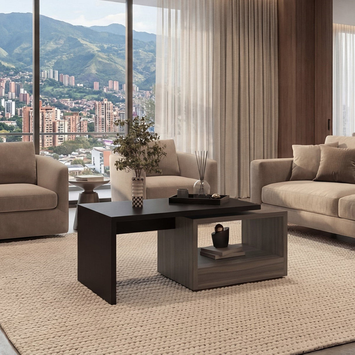 Mesa Centro Kaia Wengue - vista 5