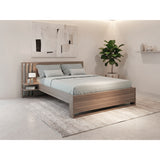 Base Cama Vance Avellana 179.9x86.6cm para Colchón Doble 140 X 190 Cm y con Cabecero - CAMAS | Bylmo