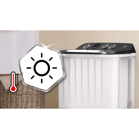 Lavadora Haceb Blanco 42x93.4cm Para 7 Kilos con 5 Funciones Preconfiguradas - LAVADORAS Y SECADORAS | Bylmo