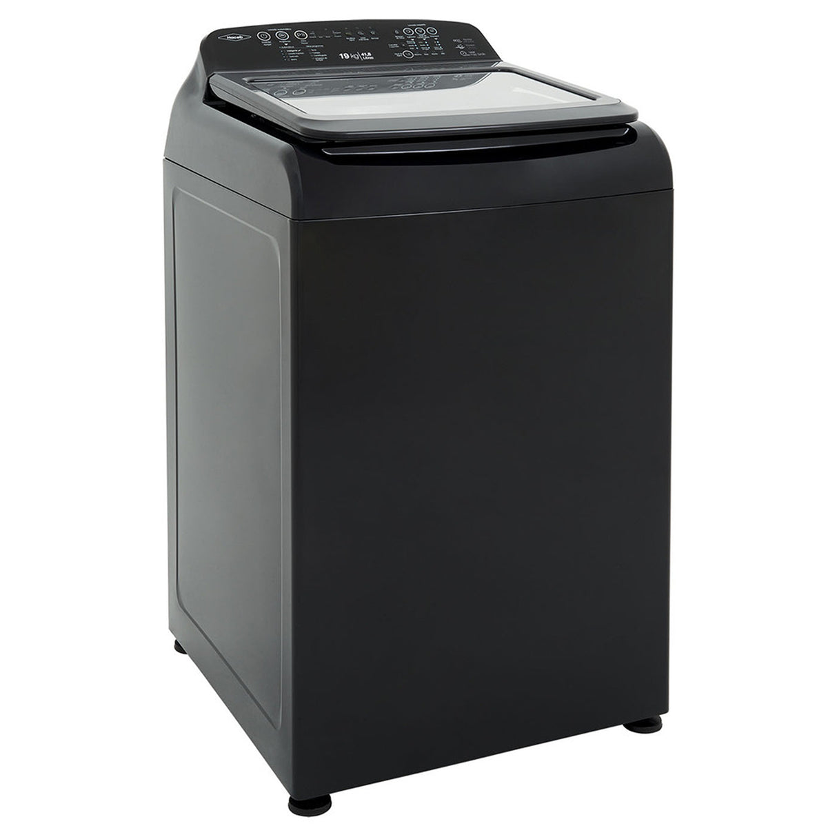 Lavadora Haceb Negra 67x115cm Para 19 Kilos con 6 Funciones Preconfiguradas - LAVADORAS Y SECADORAS | Bylmo